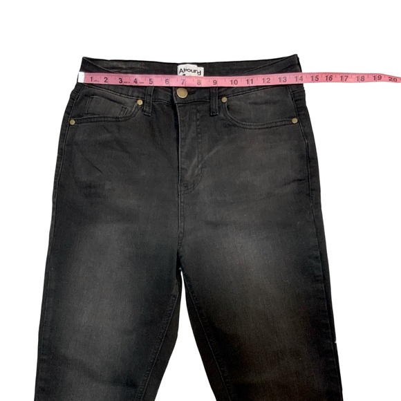 Abound Women’s Charcoal Gray/Black High Rise Denim Jeans - Picture 3 of 8